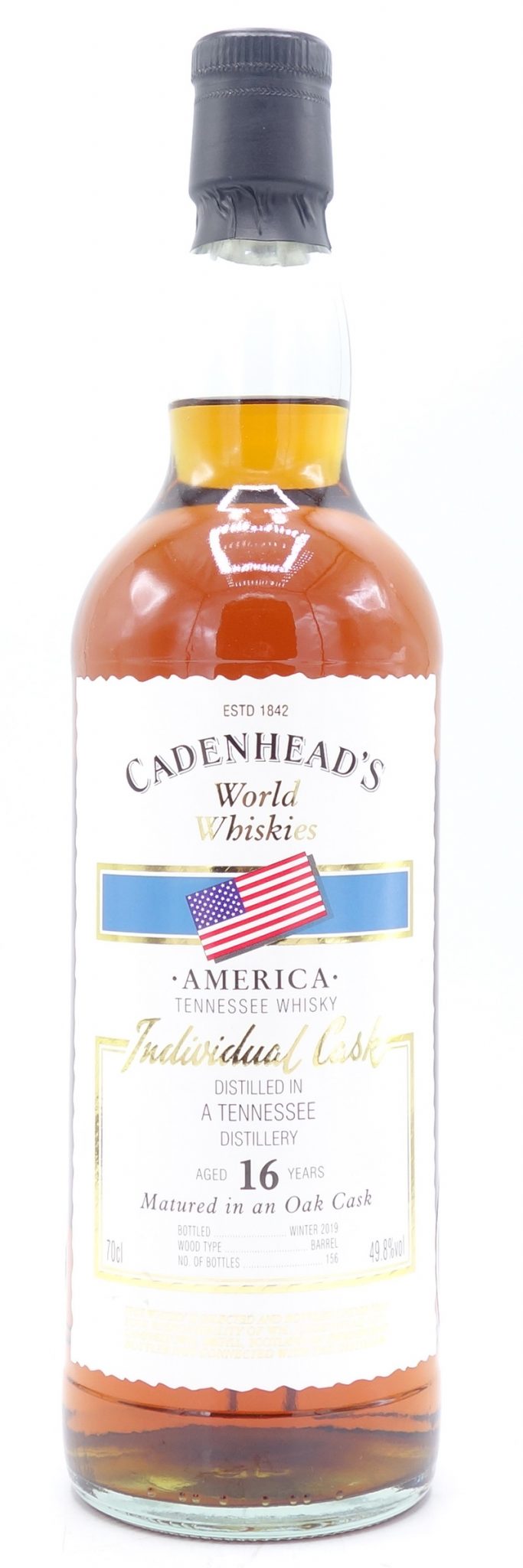 Cadenhead’s Tennessee Bourbon Whiskey 16 Year Old 700ml