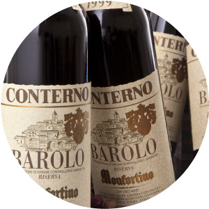 bottles of G. Conterno Monfortino barolo